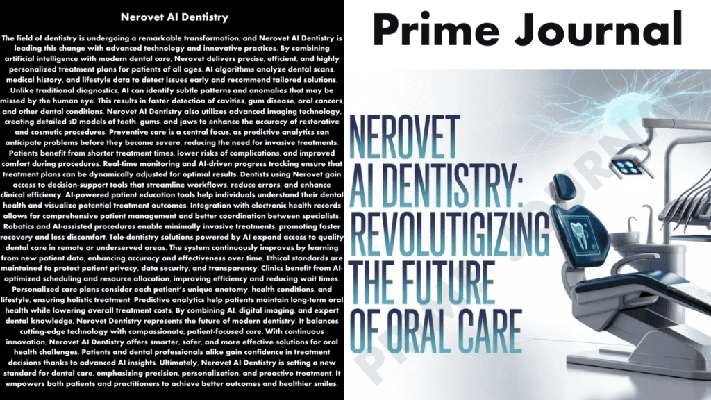 Nerovet AI Dentistry