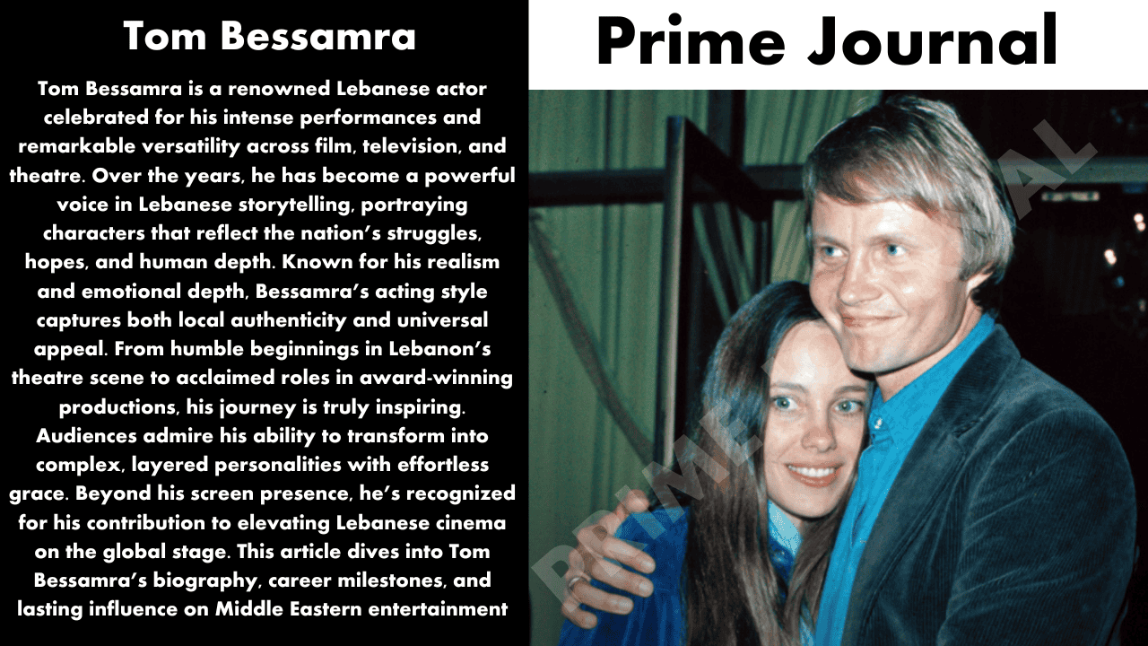 Tom Bessamra on stage during a theatrical performance