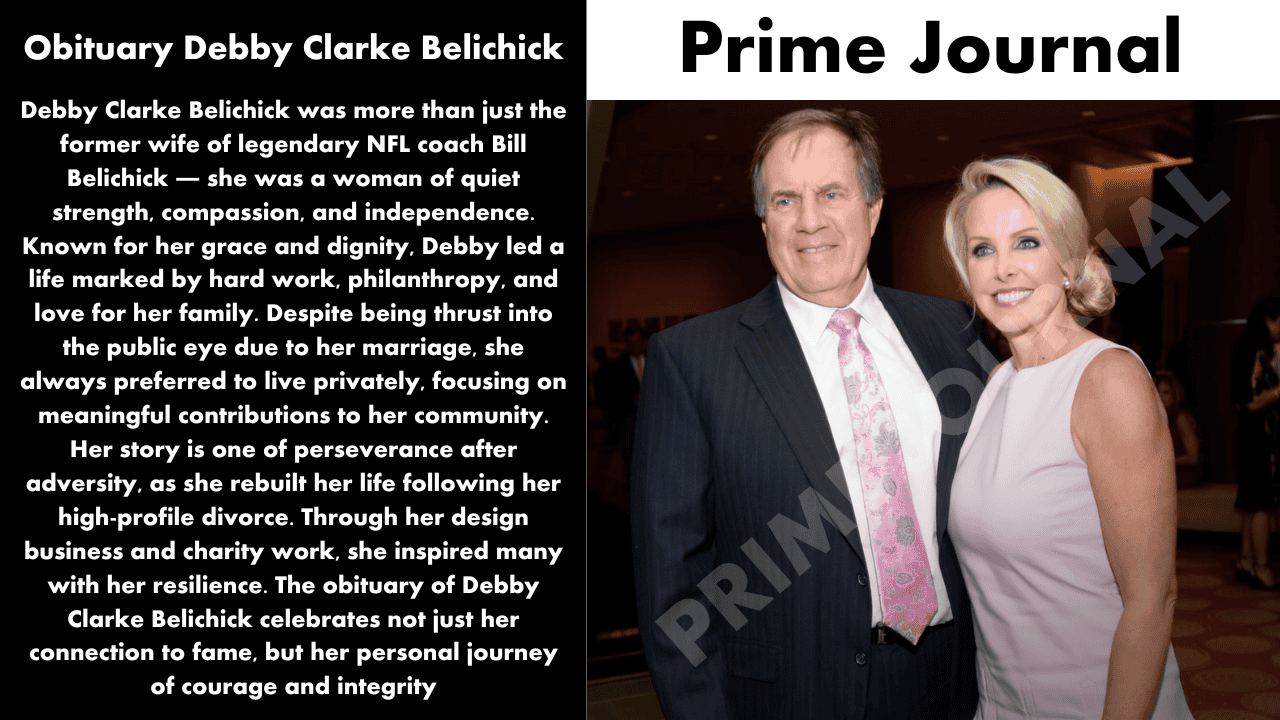 Debby Clarke Belichick smiling during a public event