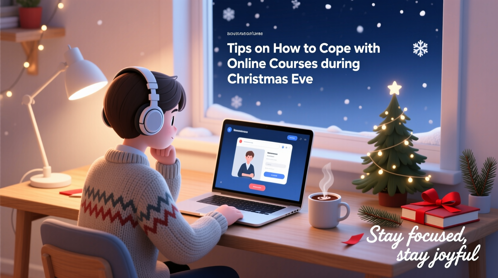 Tips on How to Cope with Online Courses during Christmas Eve