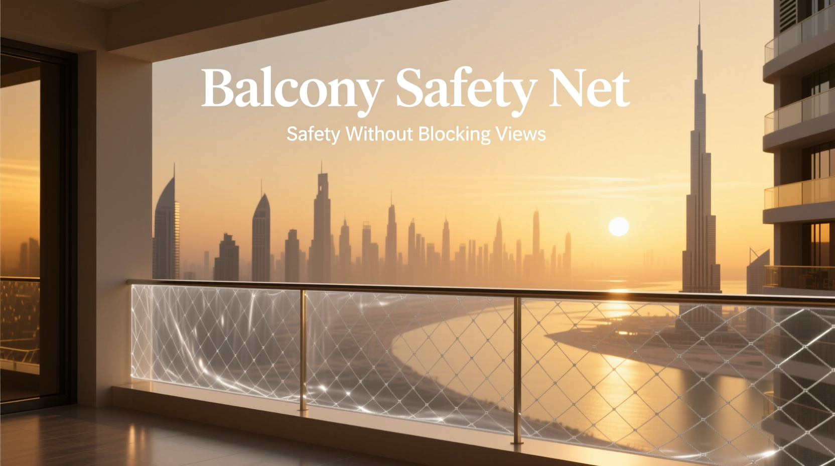 Balcony Safety Net in Dubai Safety Without Blocking Views