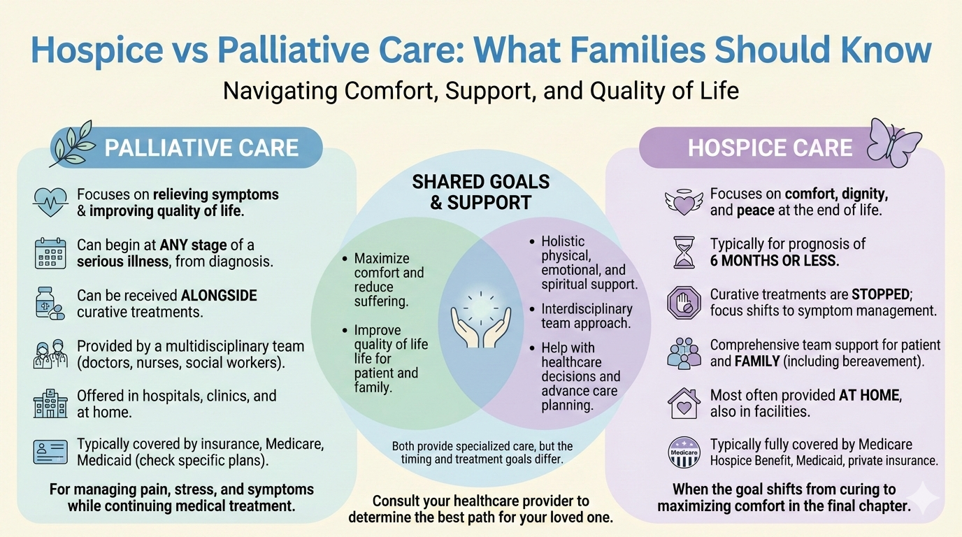 Hospice vs Palliative Care: What Families Should Know