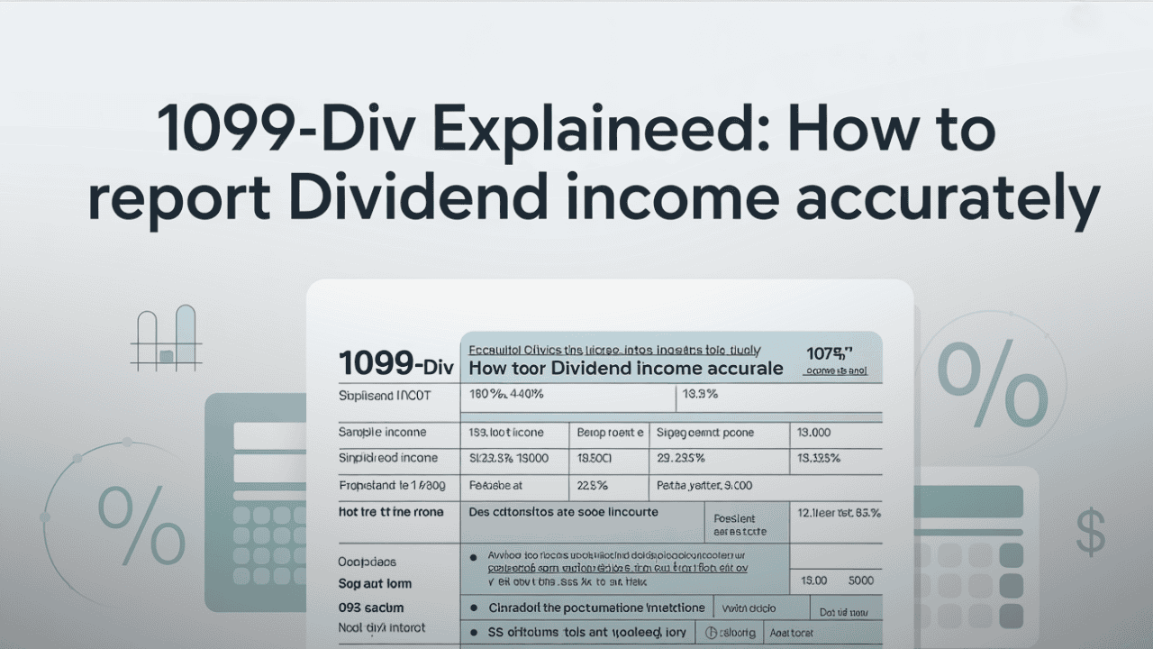 1099-DIV Explained: How to Report Dividend Income Accurately