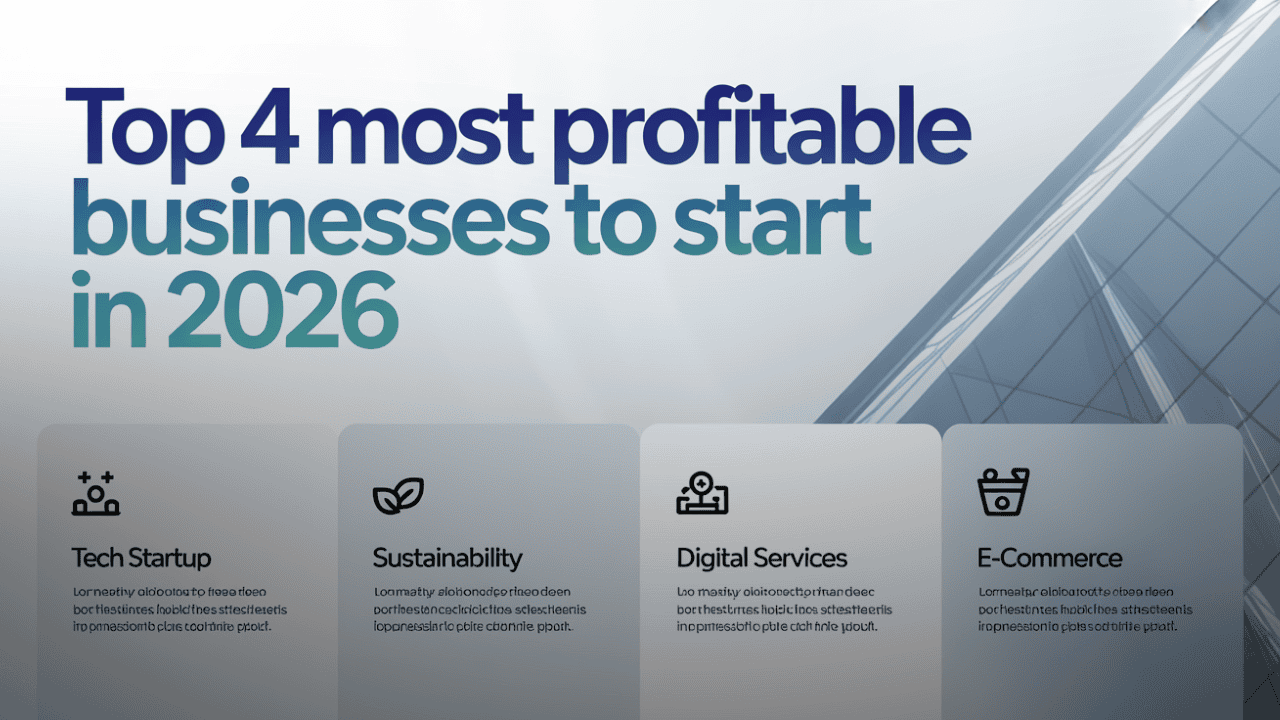 Top 4 Most Profitable Businesses to Start in 2026