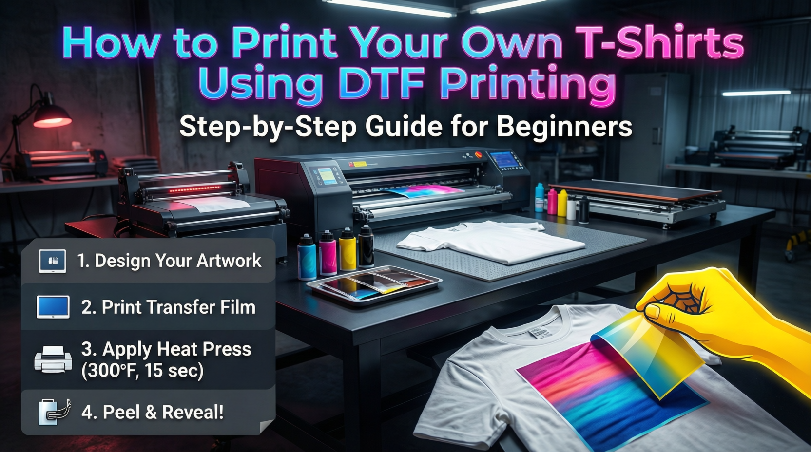 How to Print Your Own T-Shirts Using DTF Printing