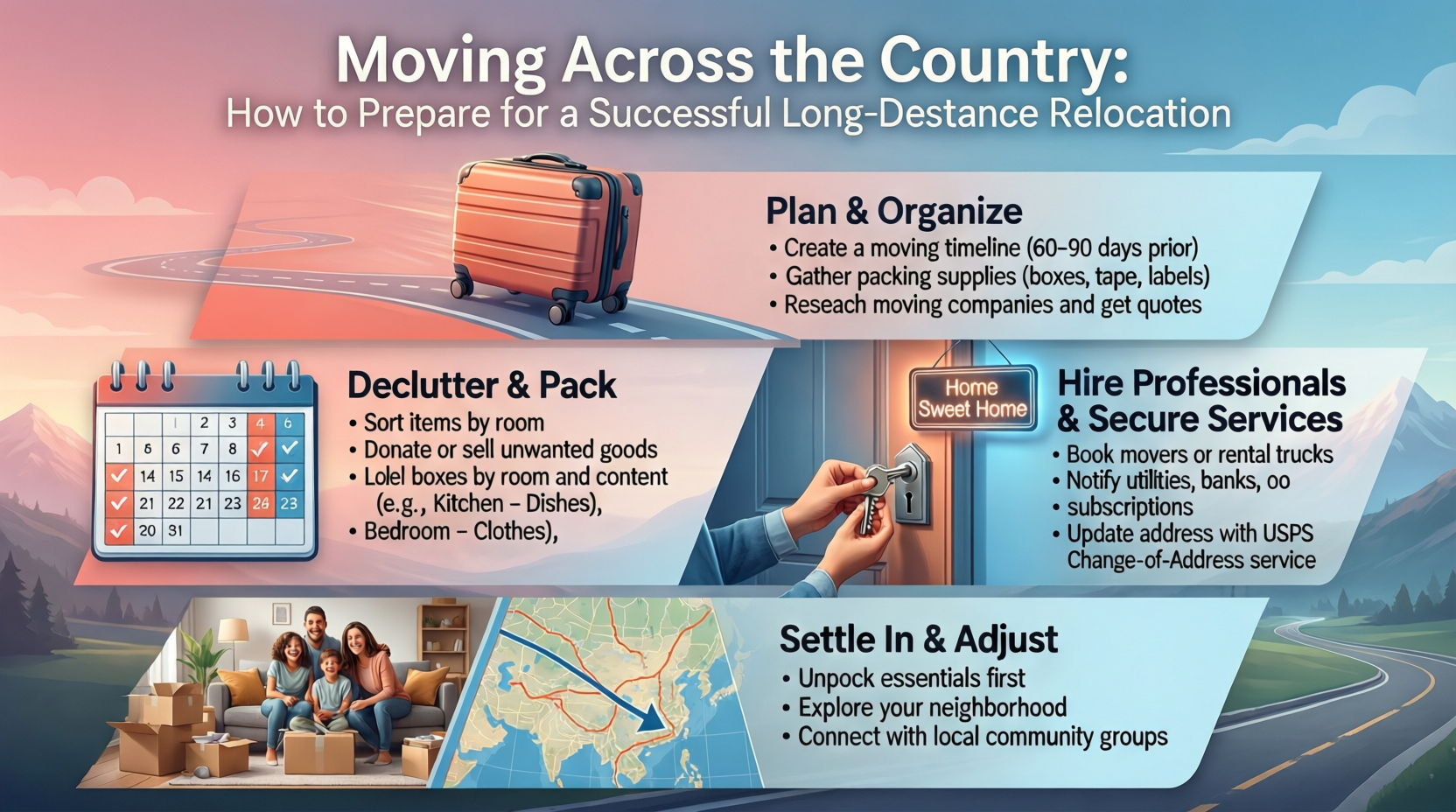 Moving Across the Country: How to Prepare for a Successful Long-Distance Relocation