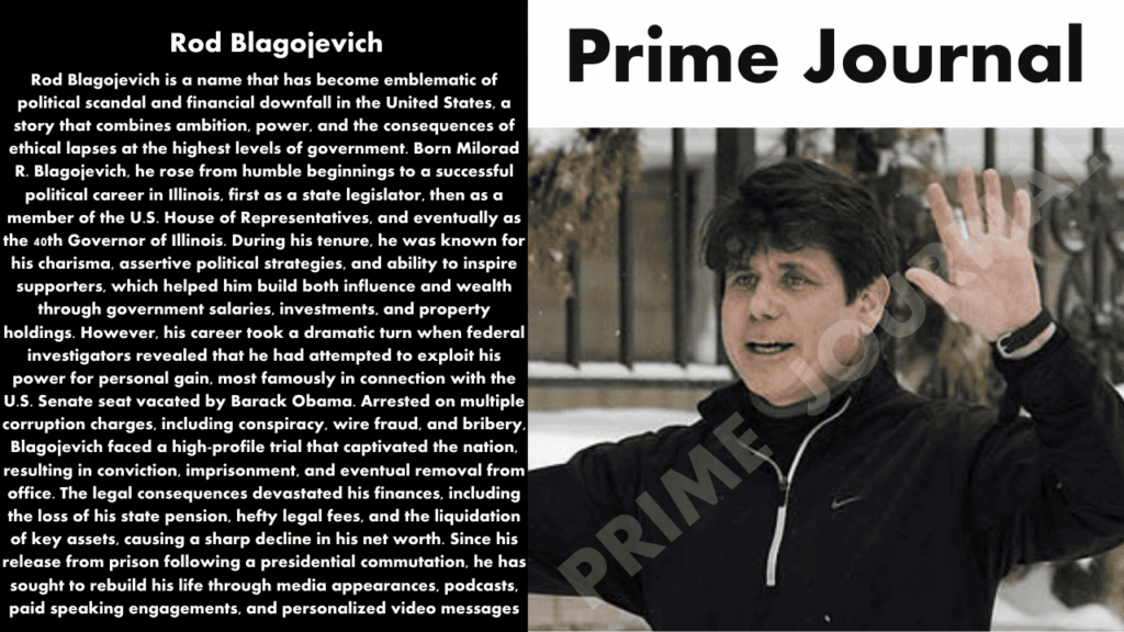 Rod Blagojevich Net Worth