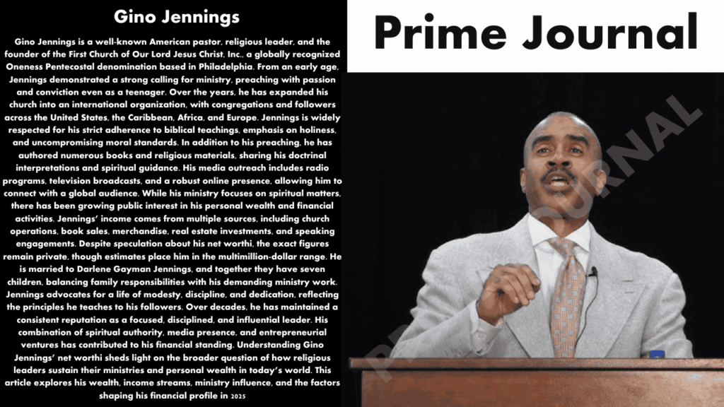 Gino Jennings Net Worth