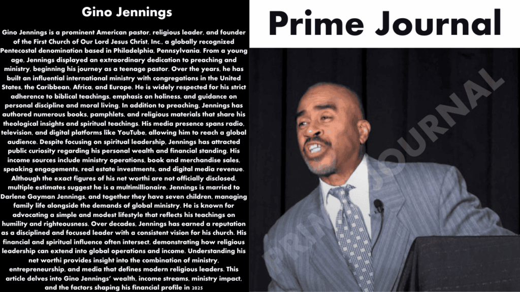 Gino Jennings Net Worth