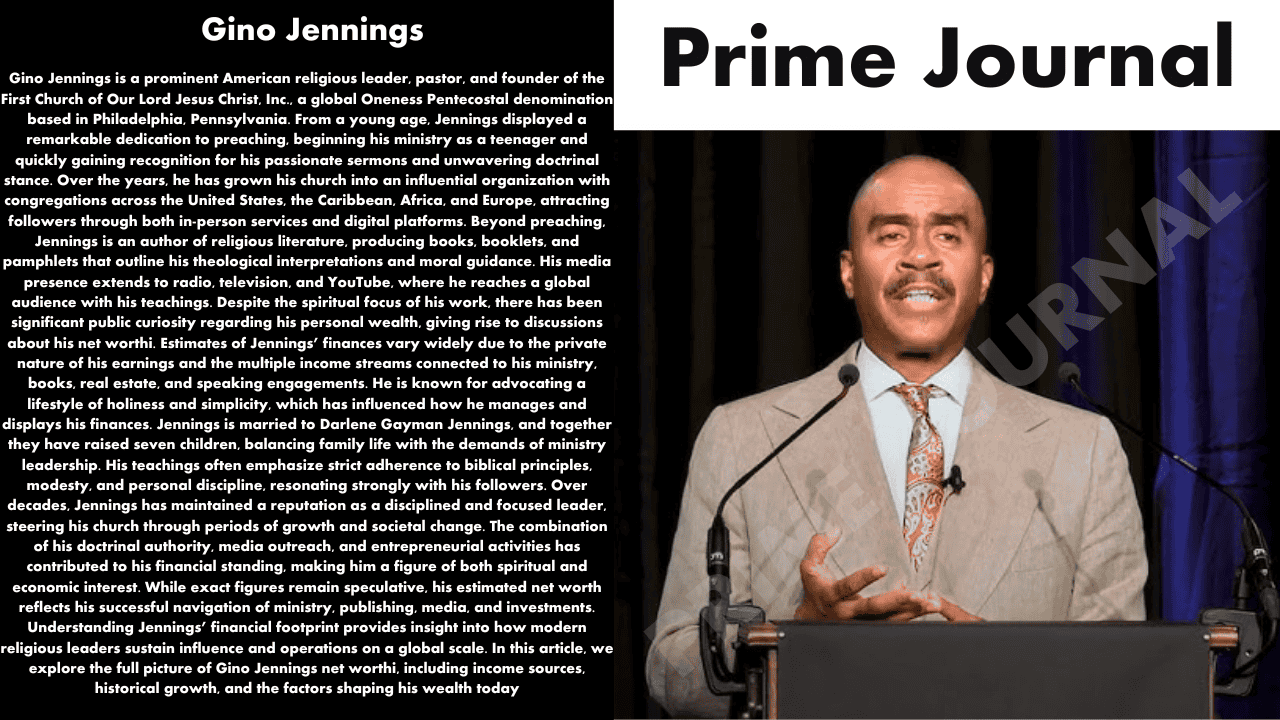 Gino Jennings Net Worth