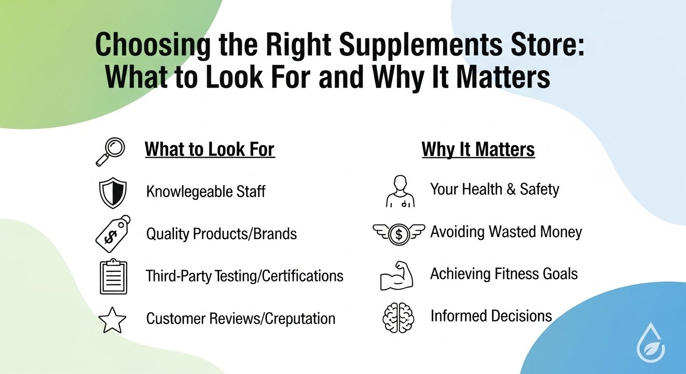 Choosing the Right supplements store: What to Look For and Why It Matters
