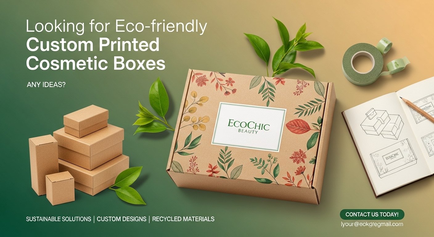 Looking for Eco-friendly Custom Printed Cosmetic Boxes – Any Ideas?