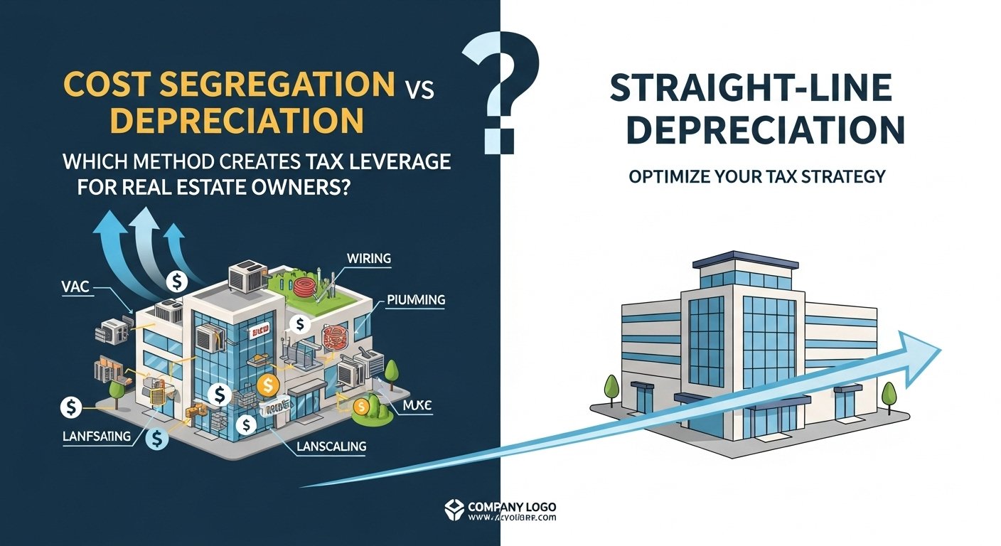 Cost Segregation vs Straight-Line Depreciation: Which Method Creates More Tax Leverage for Real Estate Owners?