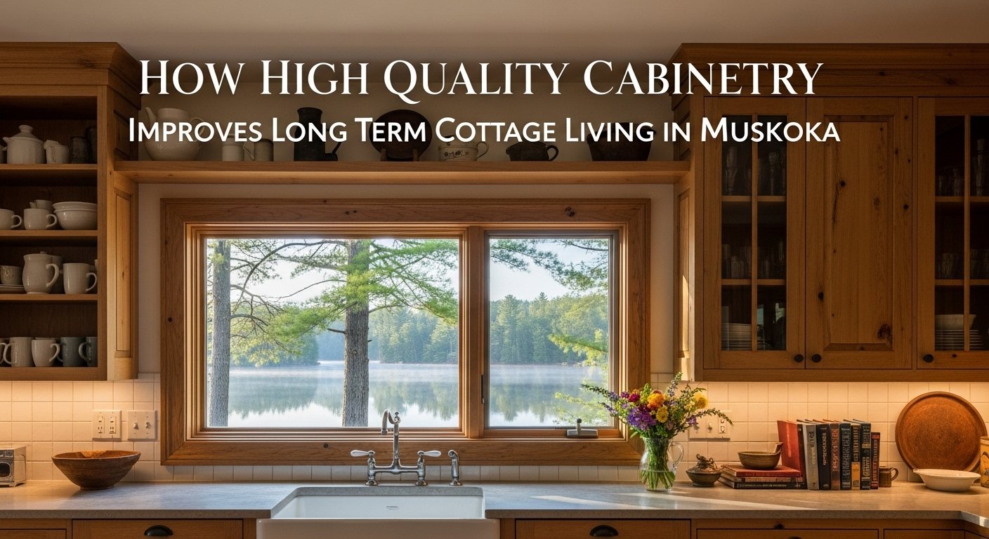 How High Quality Cabinetry Improves Long Term Cottage Living in Muskoka