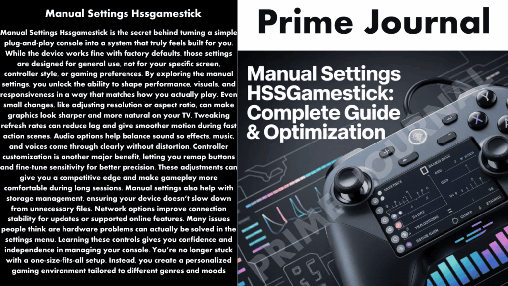 Manual Settings Hssgamestick