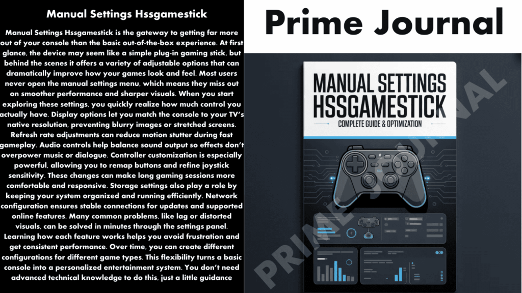 Manual Settings Hssgamestick