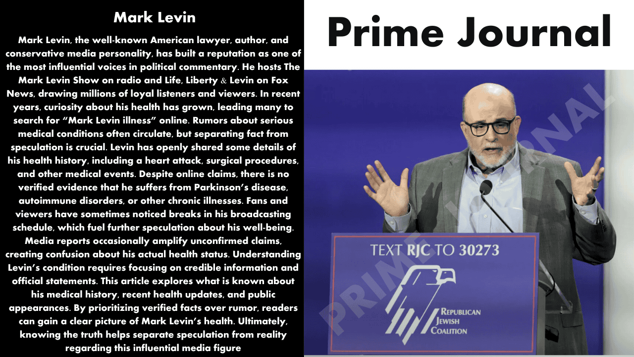 Mark Levin Illness