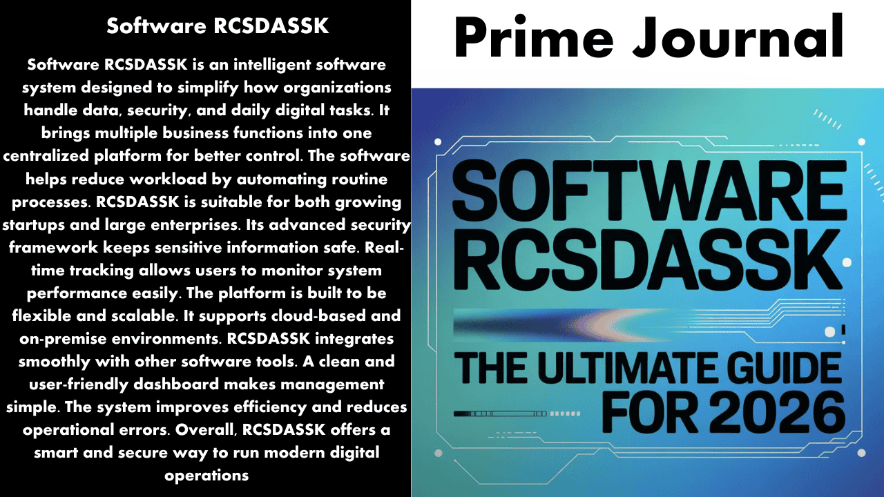 Software RCSDASSK – The Ultimate Guide for 2026