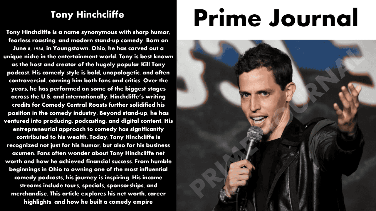 Tony Hinchcliffe Net Worth: Career, Income & Success