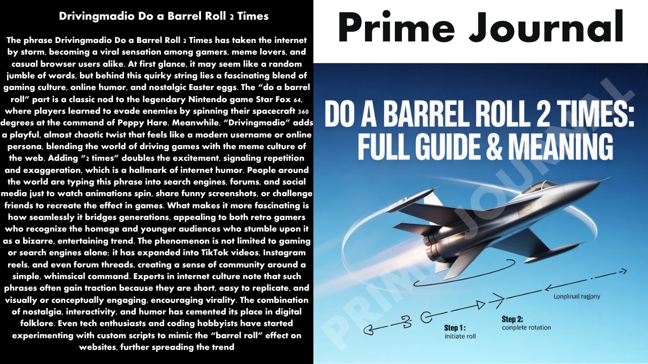 Drivingmadio Do a Barrel Roll 2 Times