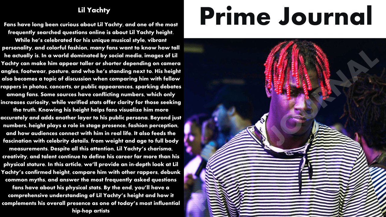 Lil Yachty Height