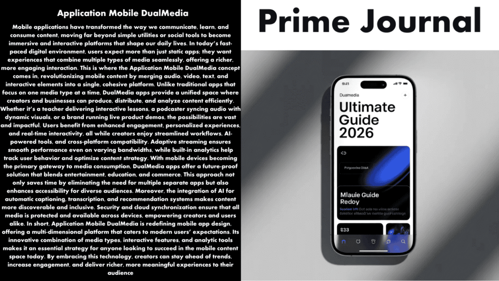 Application Mobile DualMedia