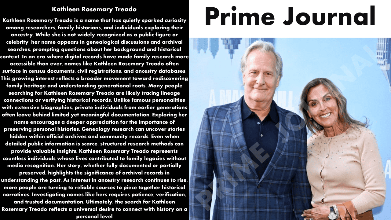 Kathleen Rosemary Treado: A Complete Biography, Life Story & Lesser-Known Facts
