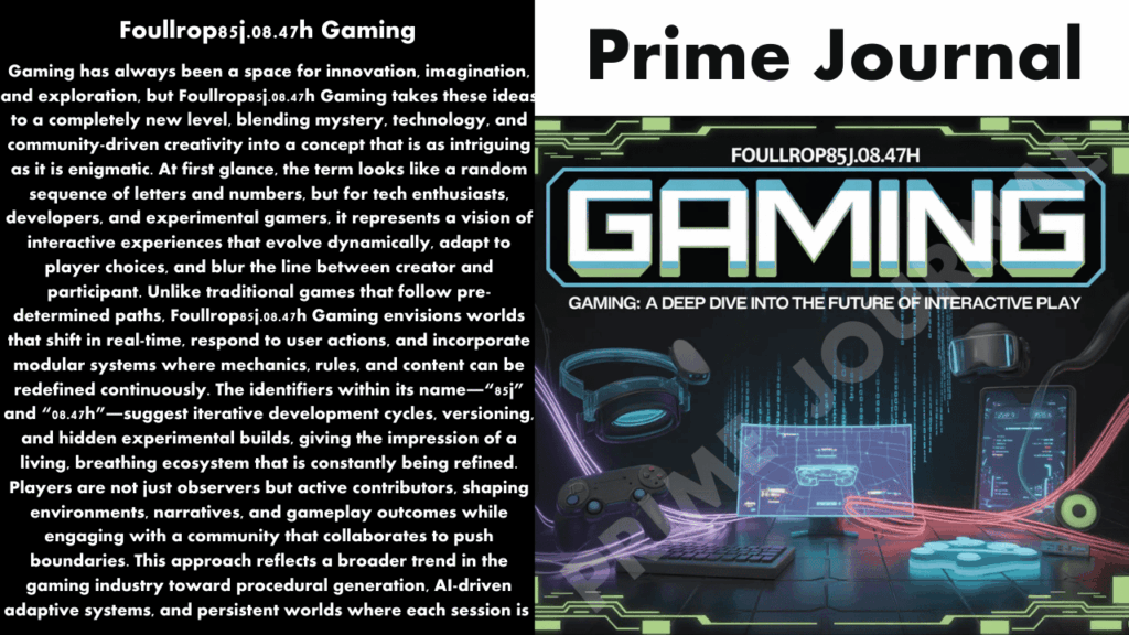 Foullrop85j.08.47h Gaming