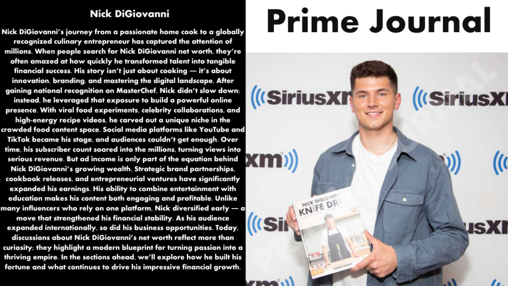 Nick DiGiovanni Net Worth