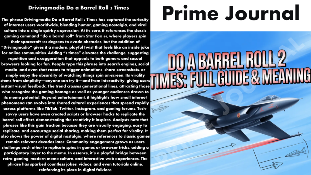 Drivingmadio Do a Barrel Roll 2 Times