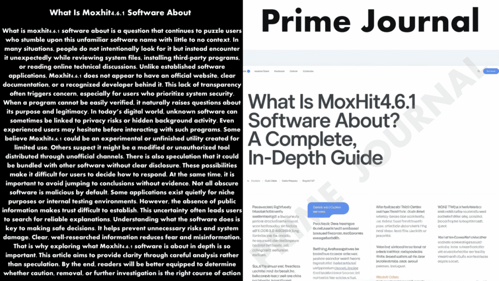 What Is Moxhit4.6.1 Software About