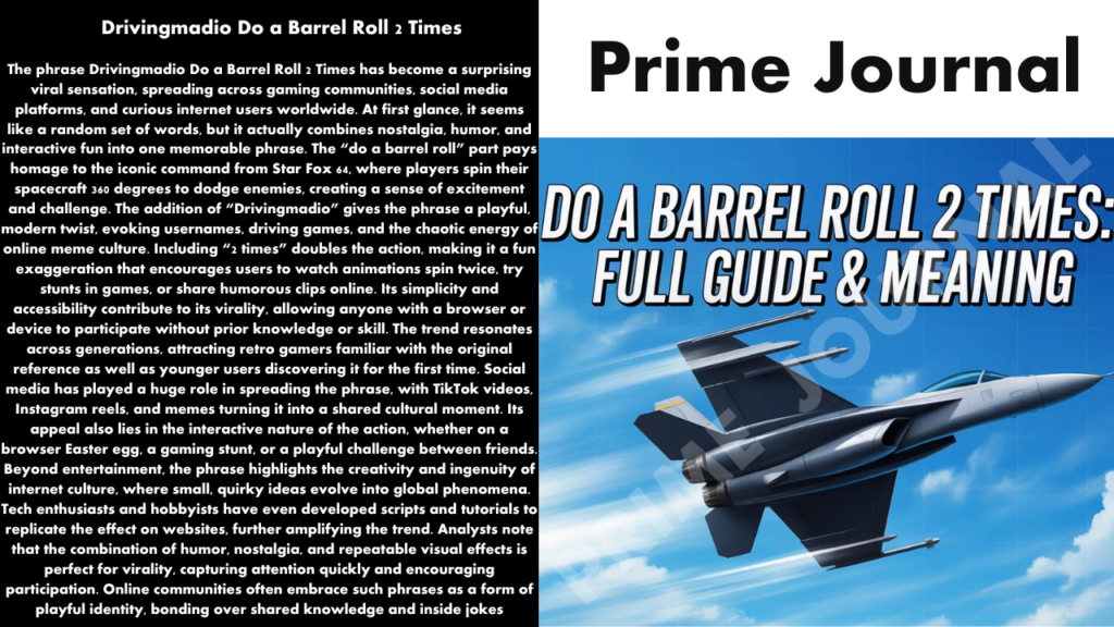 Drivingmadio Do a Barrel Roll 2 Times