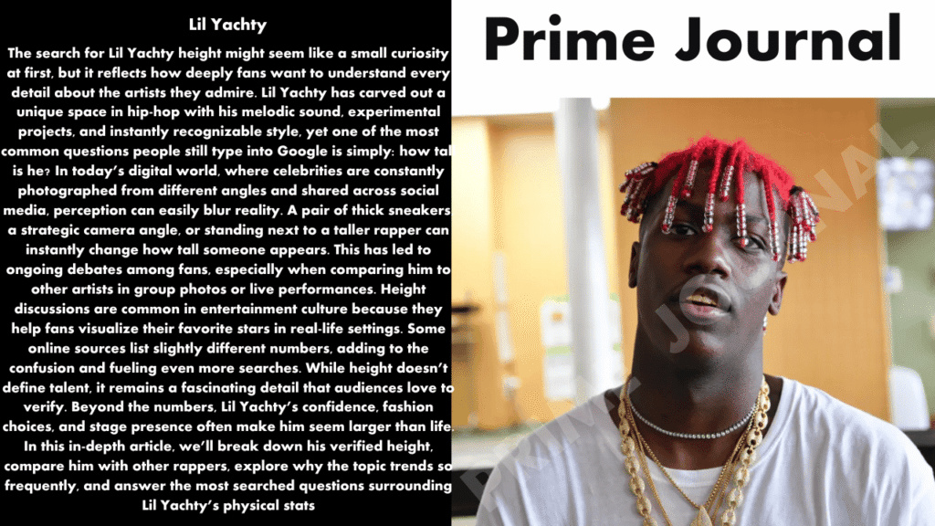 Lil Yachty Height