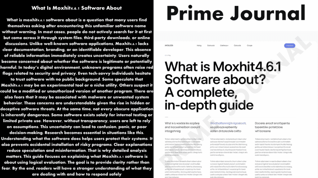 What Is Moxhit4.6.1 Software About