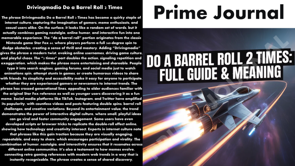 Drivingmadio Do a Barrel Roll 2 Times