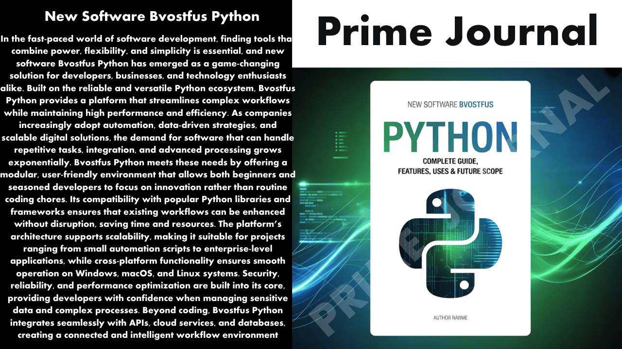 New Software Bvostfus Python
