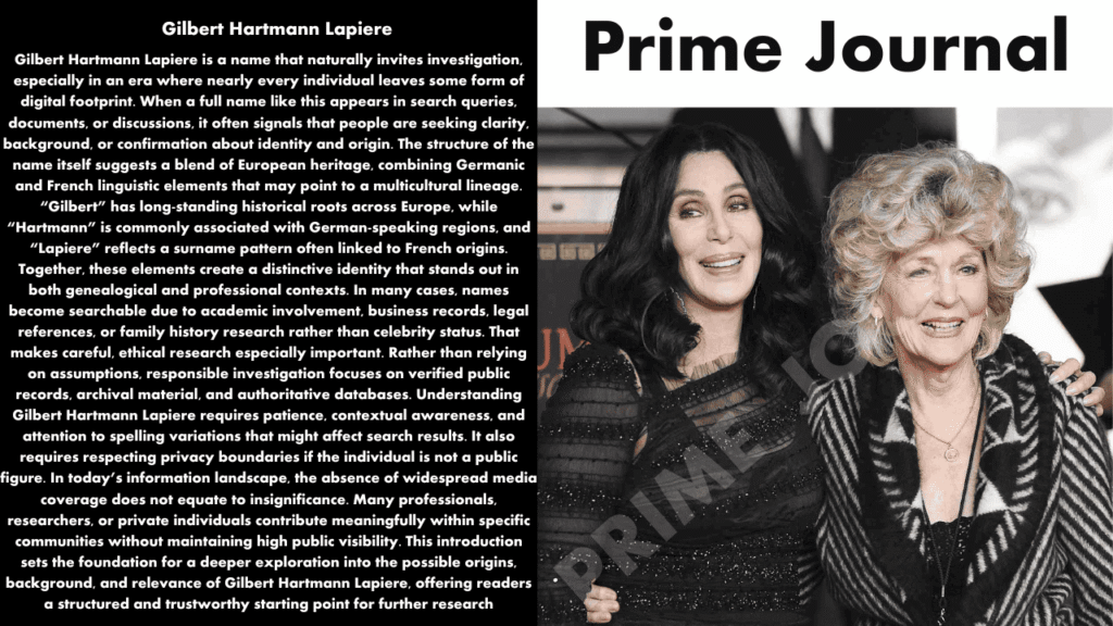 Gilbert Hartmann Lapiere