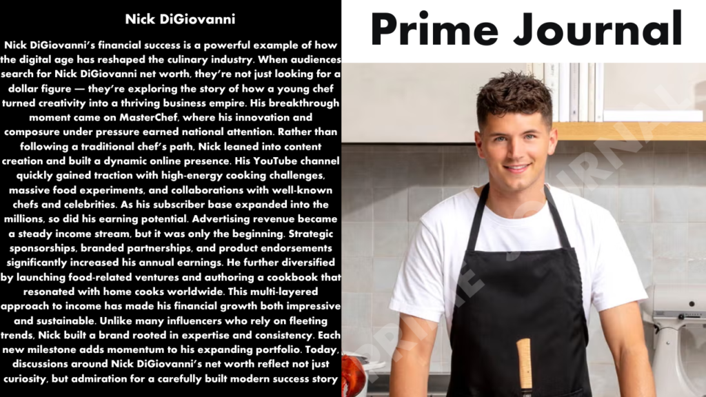 Nick DiGiovanni Net Worth