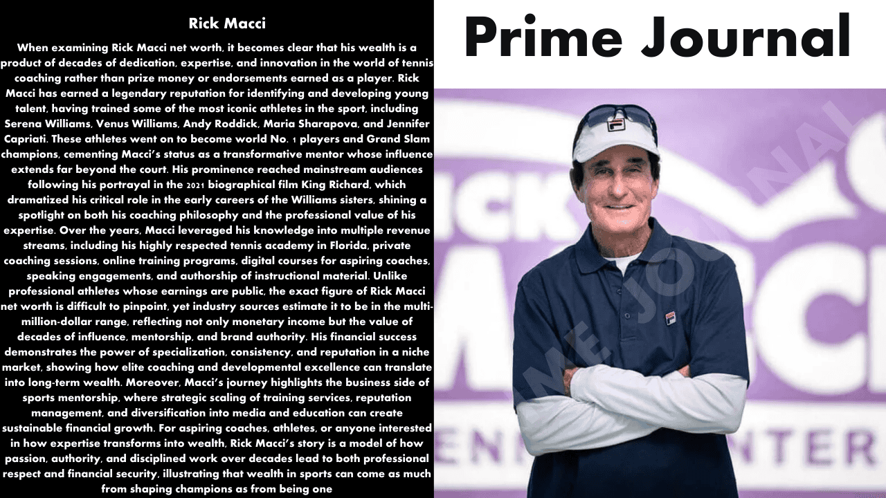 Rick Macci Net Worth