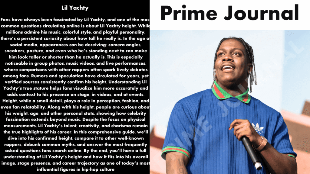 Lil Yachty Height