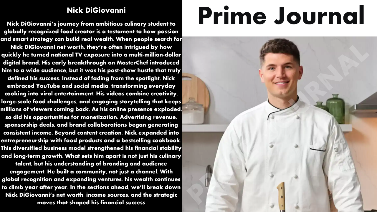 Nick DiGiovanni Net Worth