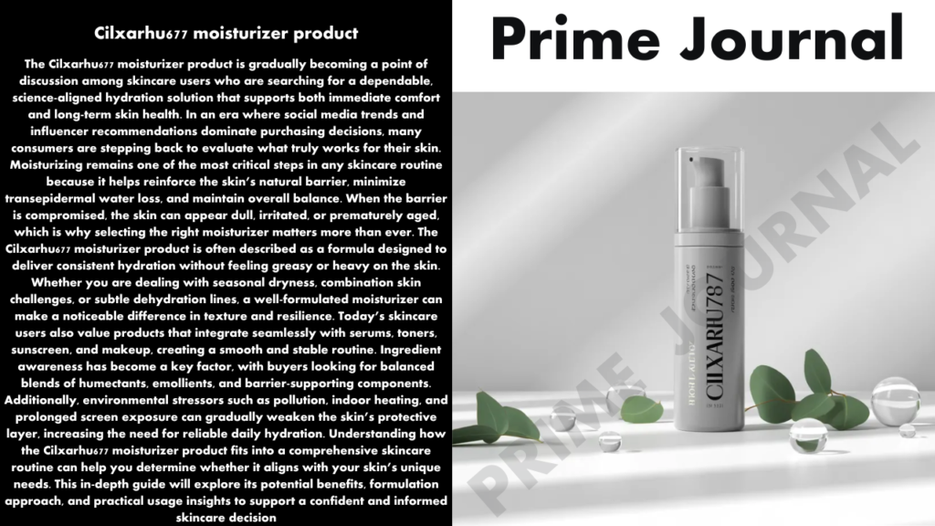 Cilxarhu677 Moisturizer Product