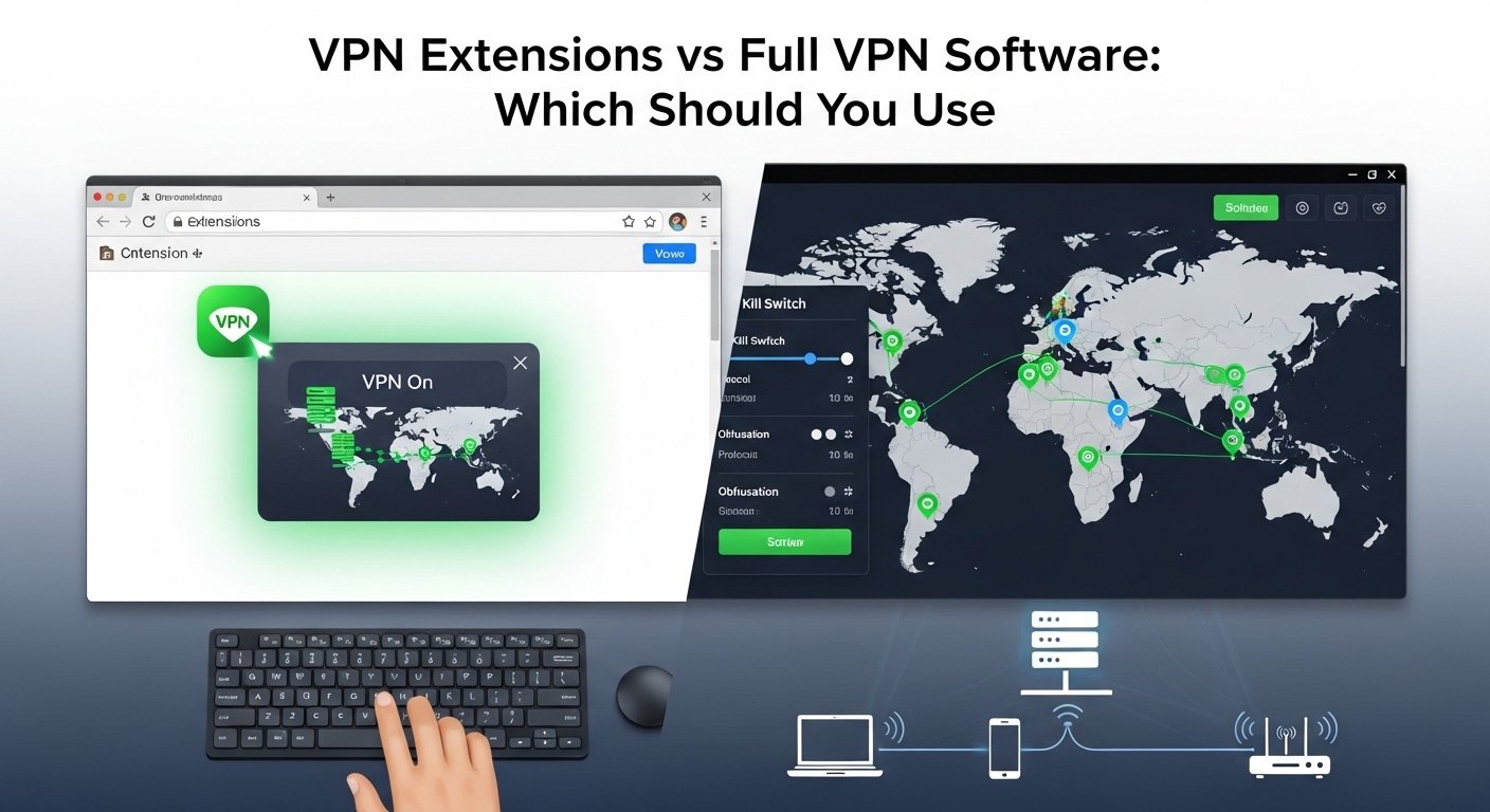 VPN Extensions vs Full VPN Software: Which Should You Use