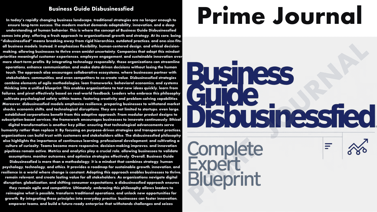 Business Guide Disbusinessfied