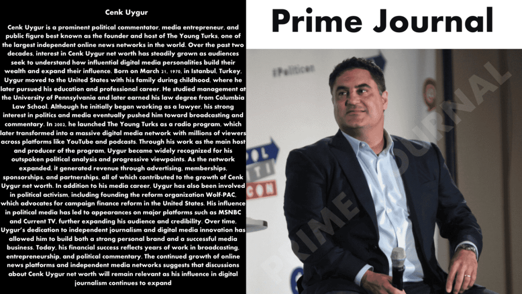 Cenk Uygur Net Worth