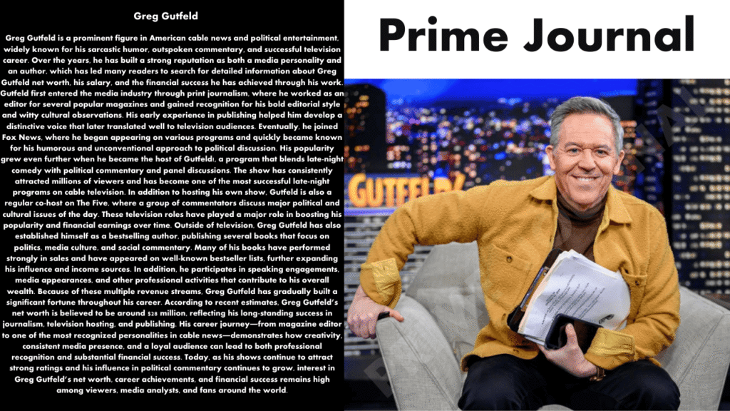 Greg Gutfeld Net Worth