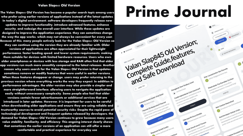 Valan Slap845 Old Version