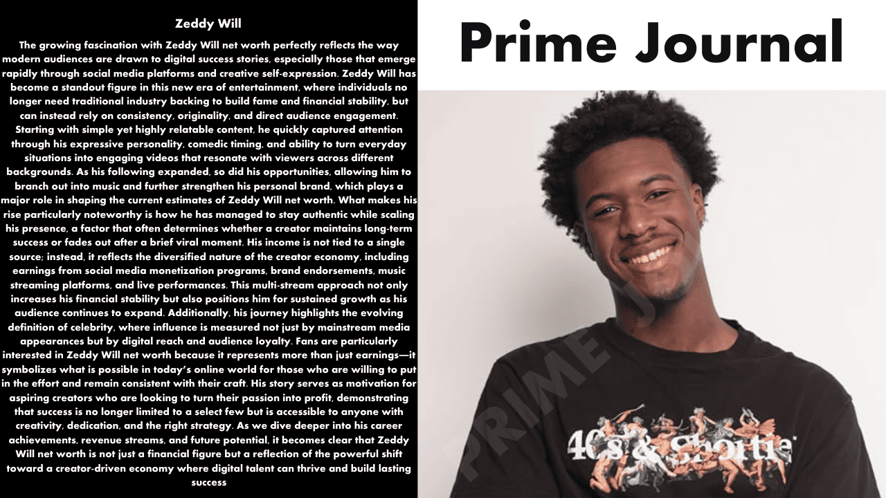 Zeddy Will Net Worth