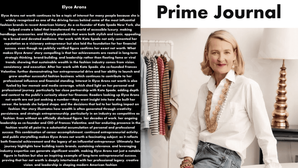 Elyce Arons Net Worth