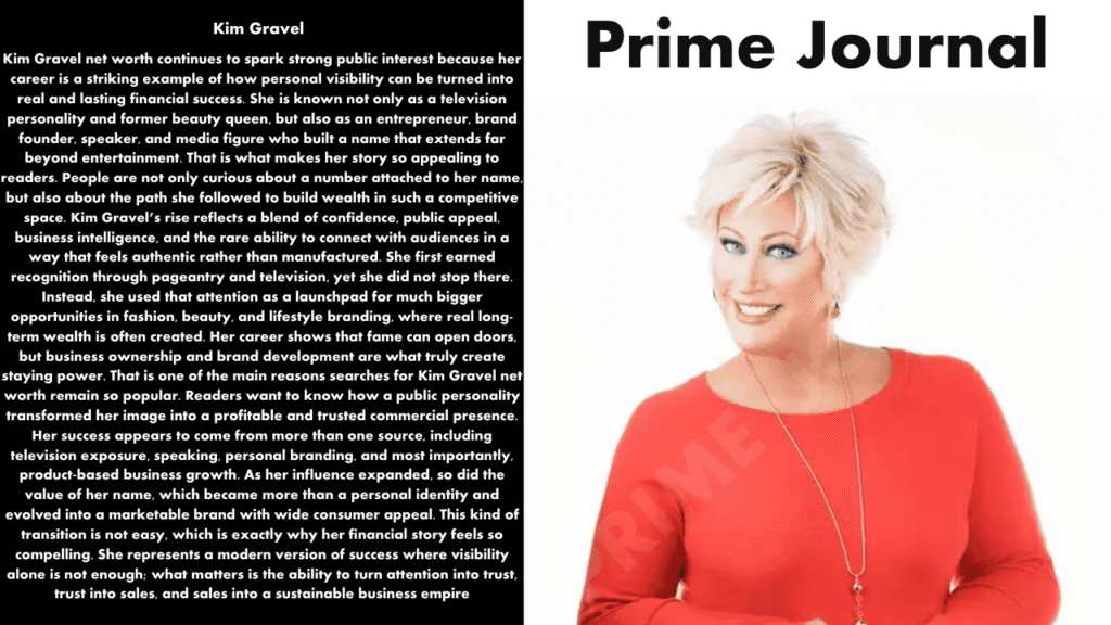 Kim Gravel Net Worth